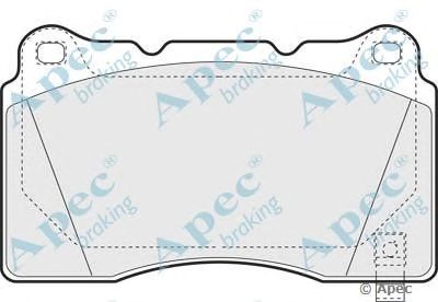 APEC BRAKING pad1391 -  Комплект тормозных колодок, дисковый тормоз